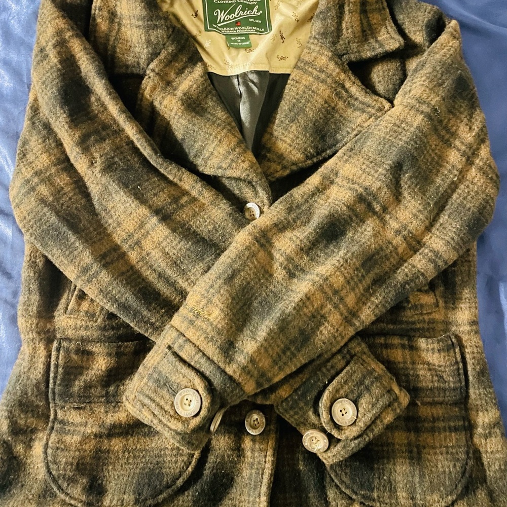 Woolrich Women's Plaid Blazer - Brown and Tan